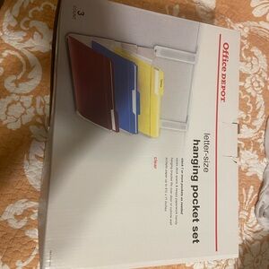 Office Depot Multicolor Hanging Pocket Set